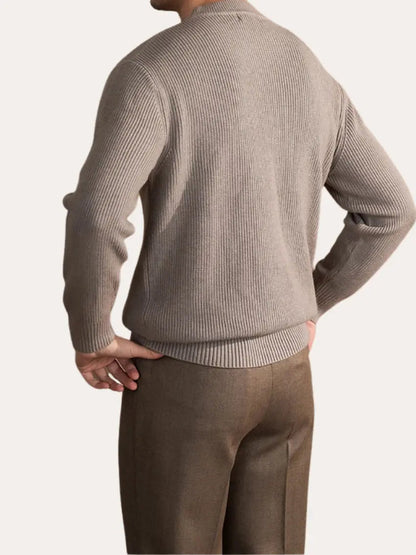 Classic Fit Gray Sweater for Men - OutfitLondon