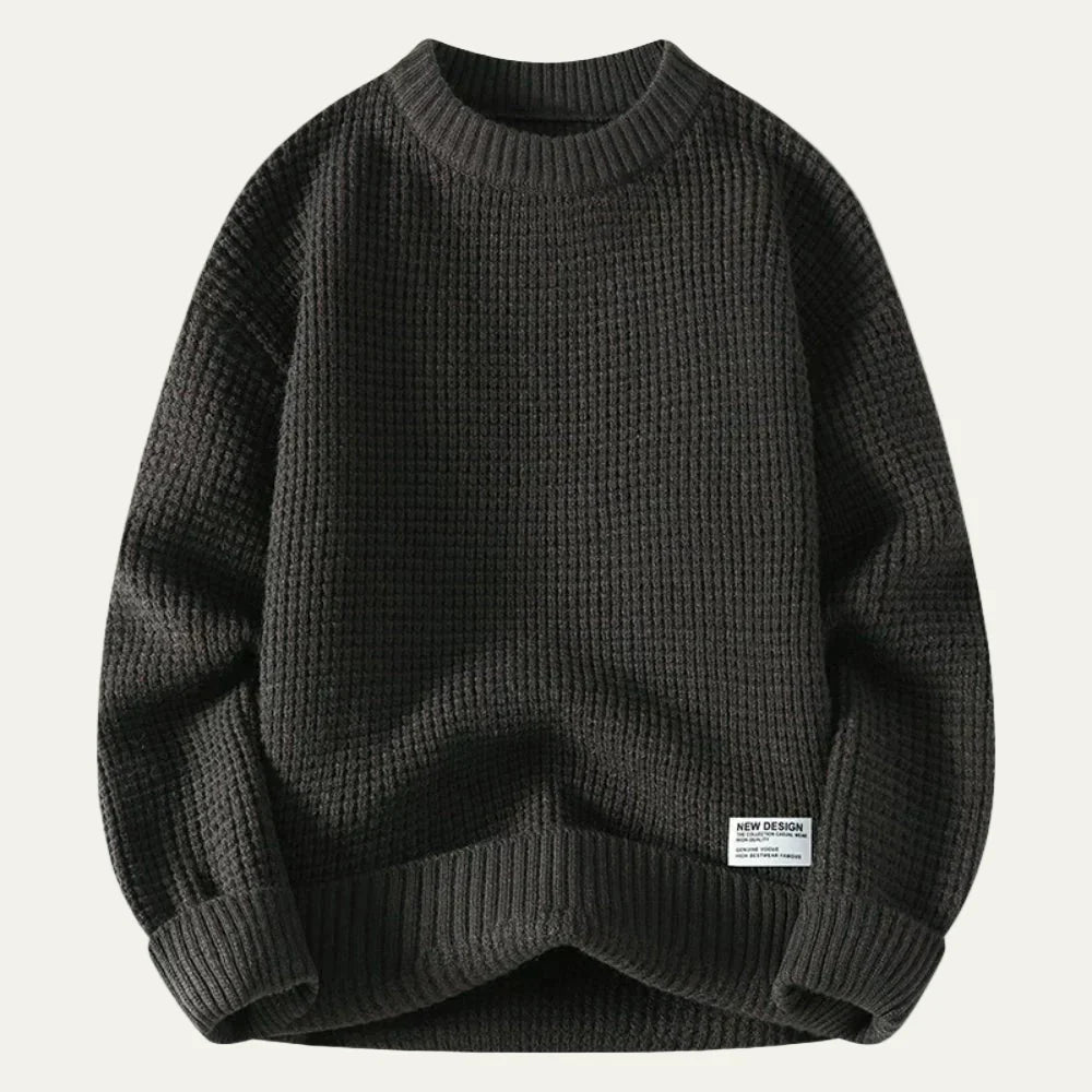 Men's Loose Fit Cable Knit Sweater