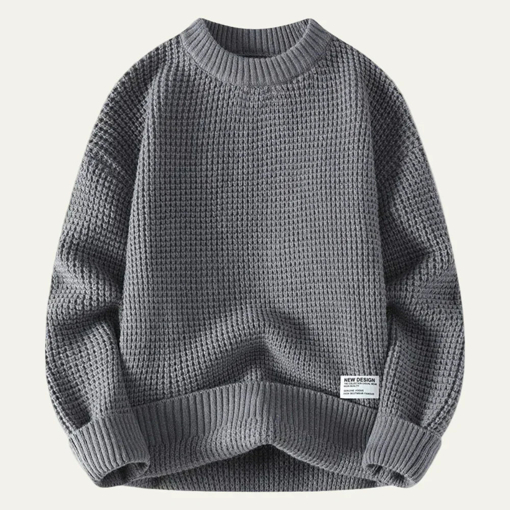 Men's Loose Fit Cable Knit Sweater
