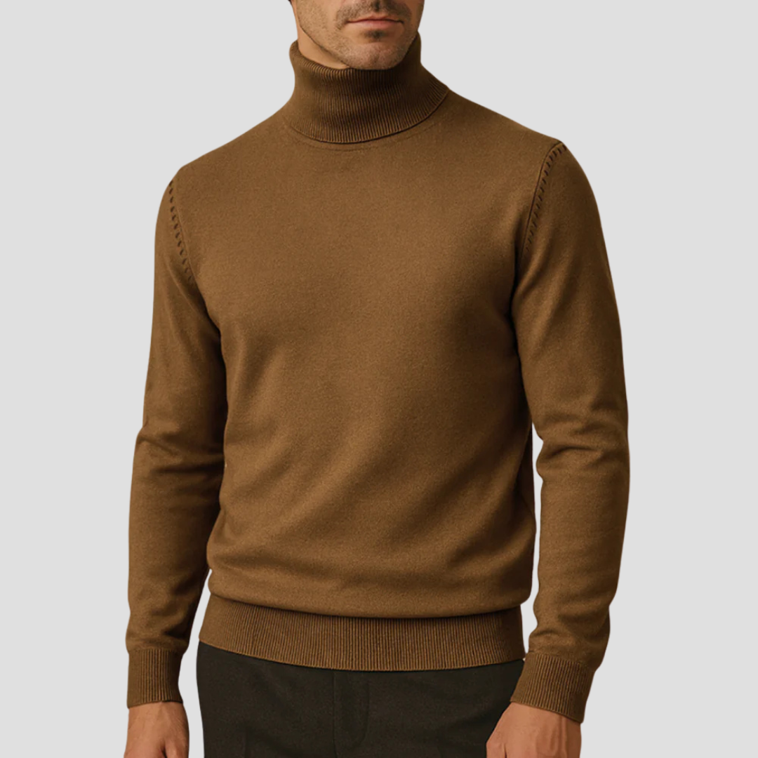 Women's Classic Slim Fit Turtleneck Sweater - OutfitLondon