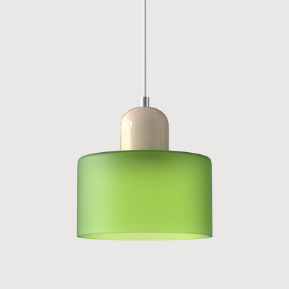 Sleek Glass Hanging LED Pendant Light Fixture