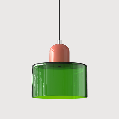 Sleek Glass Hanging LED Pendant Light Fixture