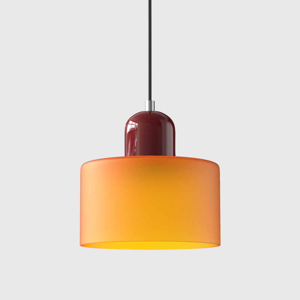 Sleek Glass Hanging LED Pendant Light Fixture
