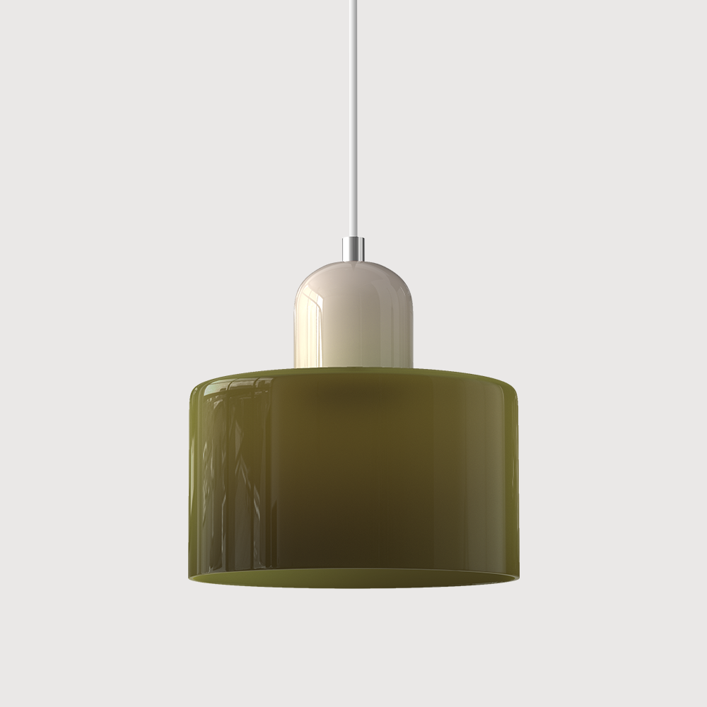 Sleek Glass Hanging LED Pendant Light Fixture