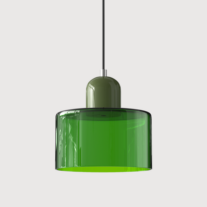 Sleek Glass Hanging LED Pendant Light Fixture