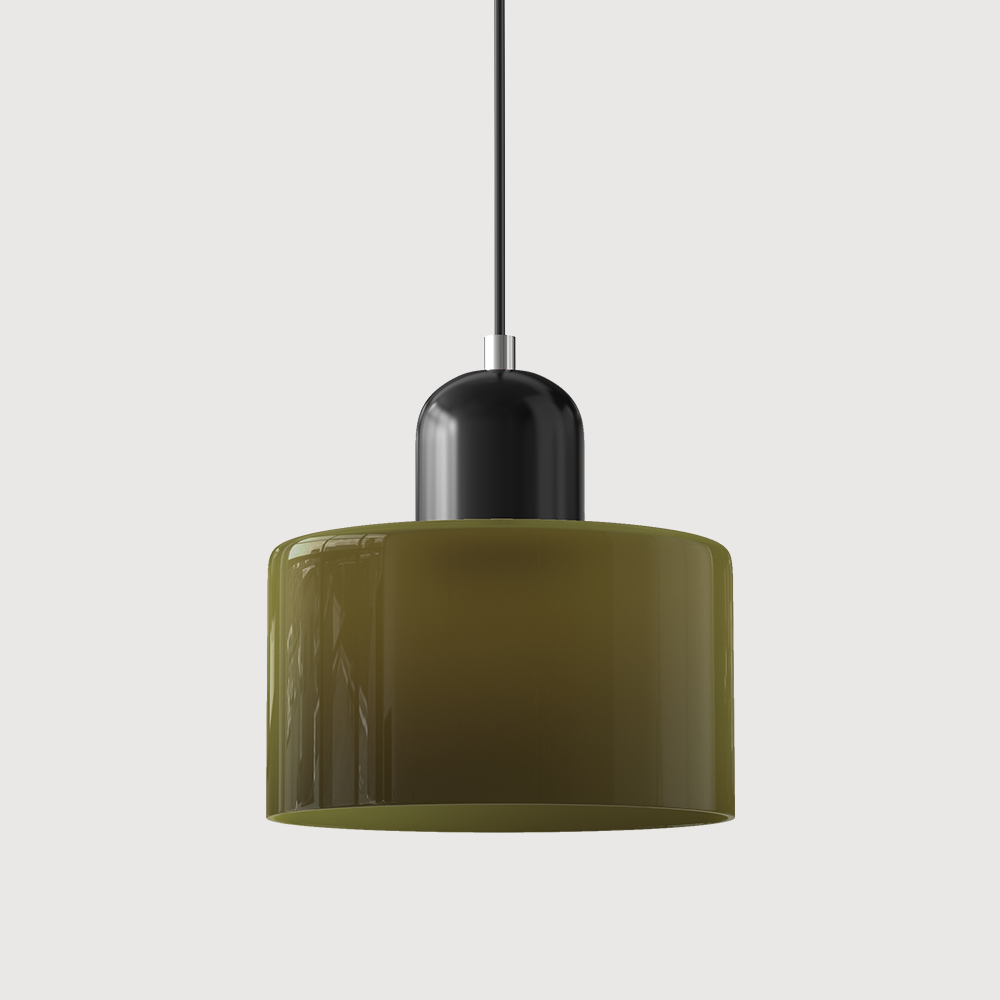 Sleek Glass Hanging LED Pendant Light Fixture