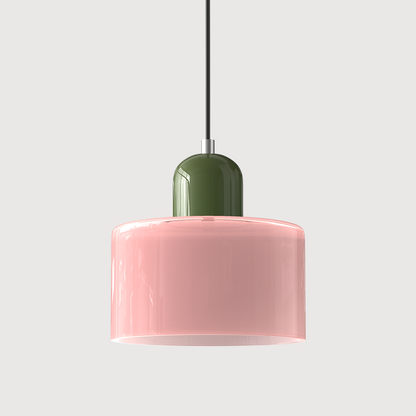 Sleek Glass Hanging LED Pendant Light Fixture