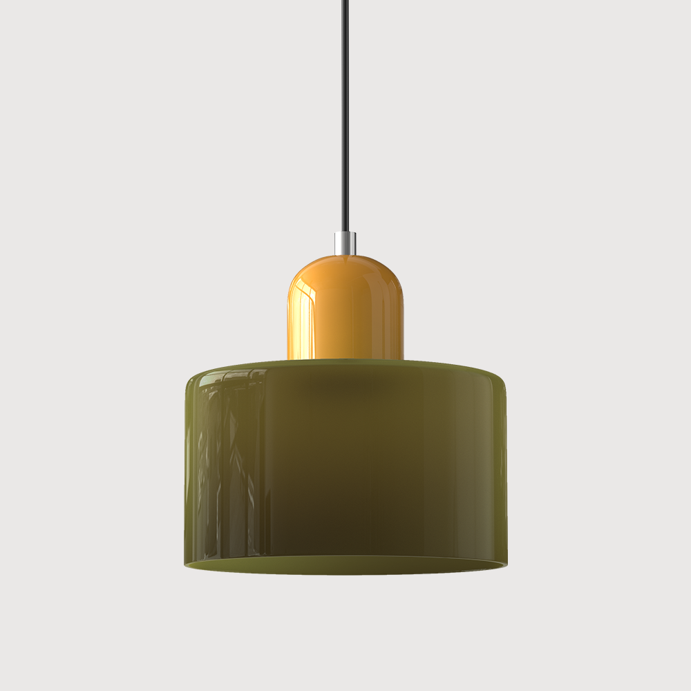 Sleek Glass Hanging LED Pendant Light Fixture