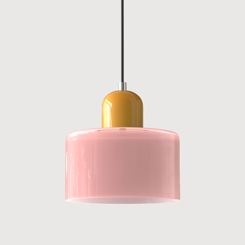 Sleek Glass Hanging LED Pendant Light Fixture