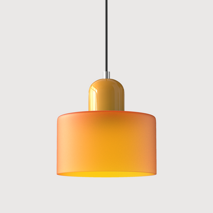Sleek Glass Hanging LED Pendant Light Fixture