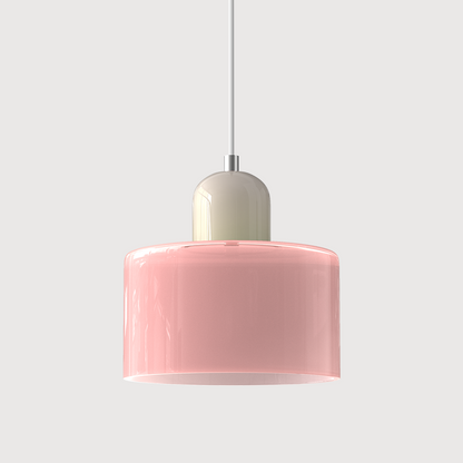 Sleek Glass Hanging LED Pendant Light Fixture