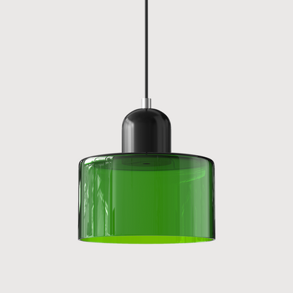 Sleek Glass Hanging LED Pendant Light Fixture