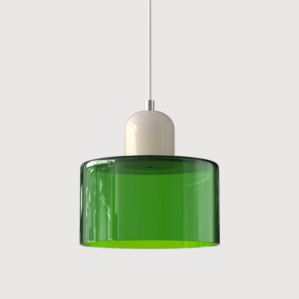 Sleek Glass Hanging LED Pendant Light Fixture