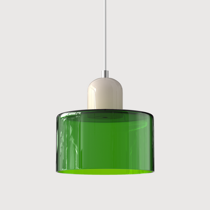 Sleek Glass Hanging LED Pendant Light Fixture