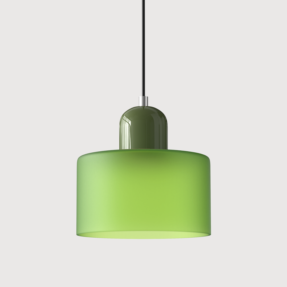 Sleek Glass Hanging LED Pendant Light Fixture