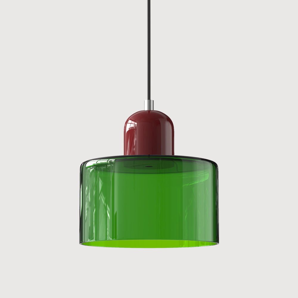 Sleek Glass Hanging LED Pendant Light Fixture