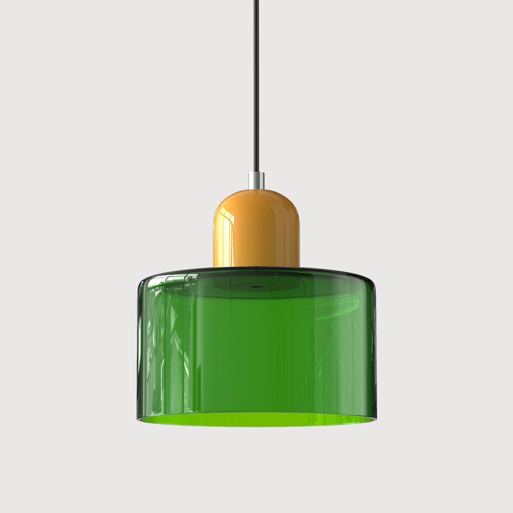 Sleek Glass Hanging LED Pendant Light Fixture