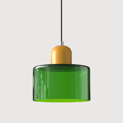 Sleek Glass Hanging LED Pendant Light Fixture