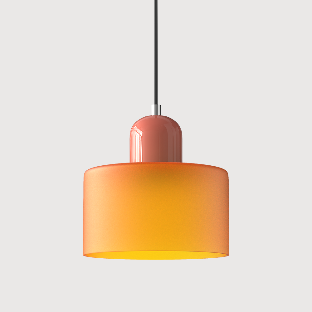 Sleek Glass Hanging LED Pendant Light Fixture
