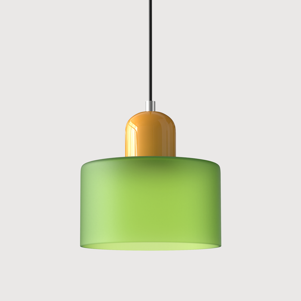 Sleek Glass Hanging LED Pendant Light Fixture