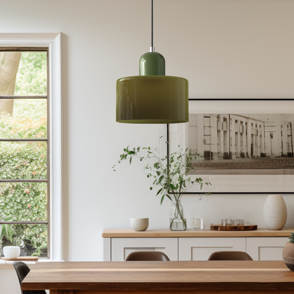 Sleek Glass Hanging LED Pendant Light Fixture