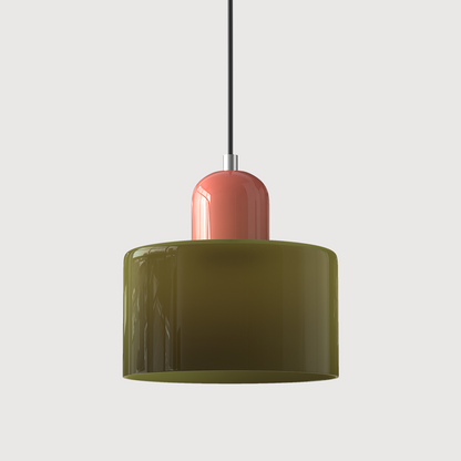Sleek Glass Hanging LED Pendant Light Fixture