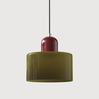 Sleek Glass Hanging LED Pendant Light Fixture