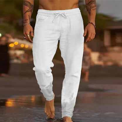 Relaxed Fit Beach Pants – Soft Lightweight Drawstring Waist