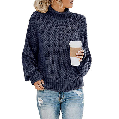 Women's Chunky Knit Turtleneck Sweater