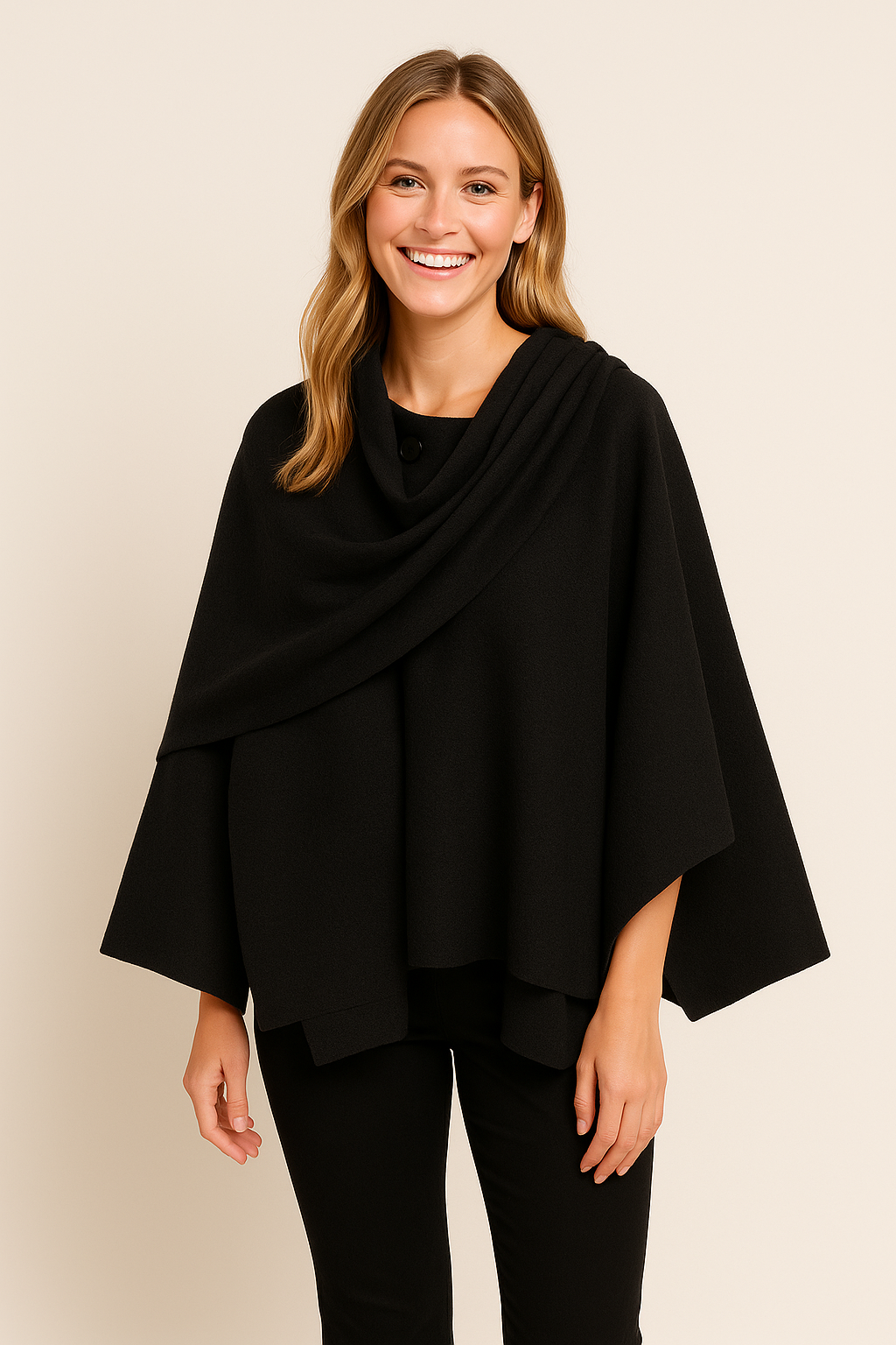 Elegant Women's Long Winter Cloak - OutfitLondon