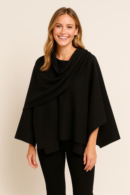 Elegant Women's Long Winter Cloak - OutfitLondon