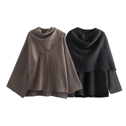 Elegant Women's Long Winter Cloak
