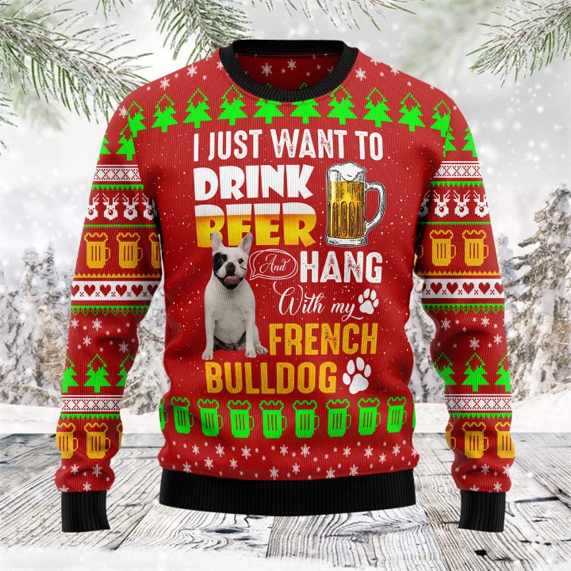 Men's Christmas Sweater Festive Red