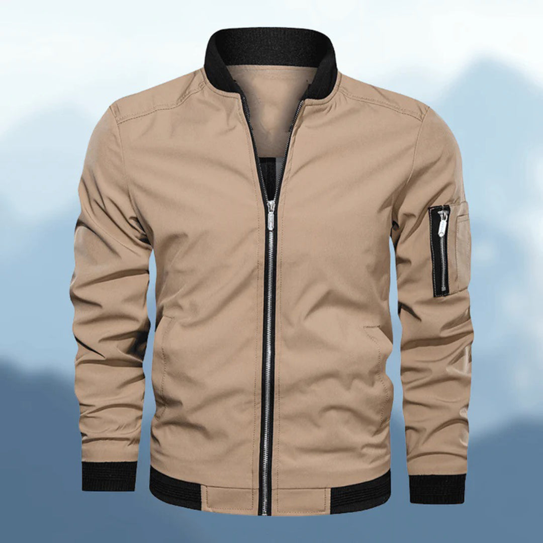 Fitted Black Biker Leather Jacket
