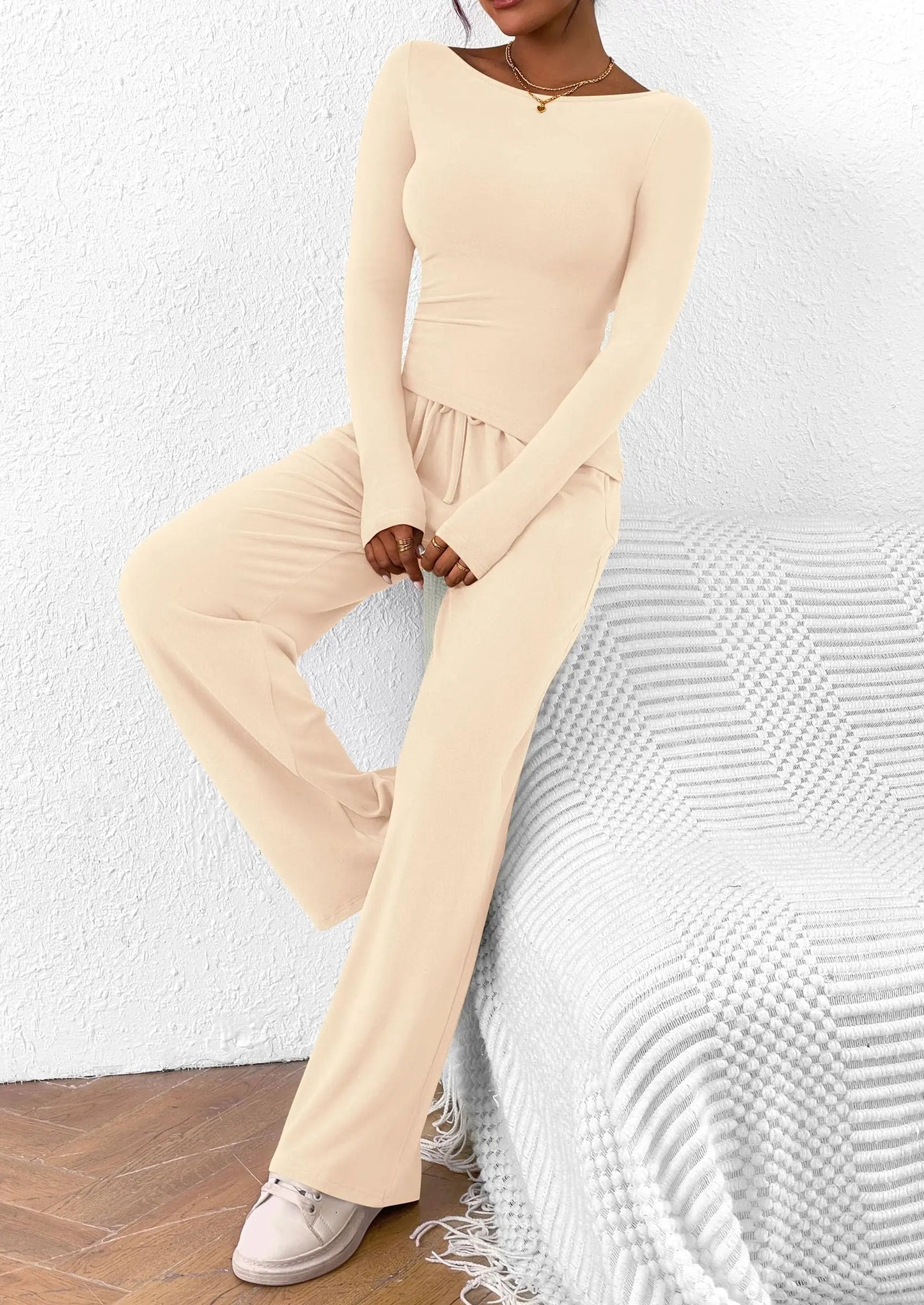 Comfy Tee and Loose Fit Pants Outfit Set