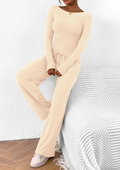 Comfy Tee and Loose Fit Pants Outfit Set