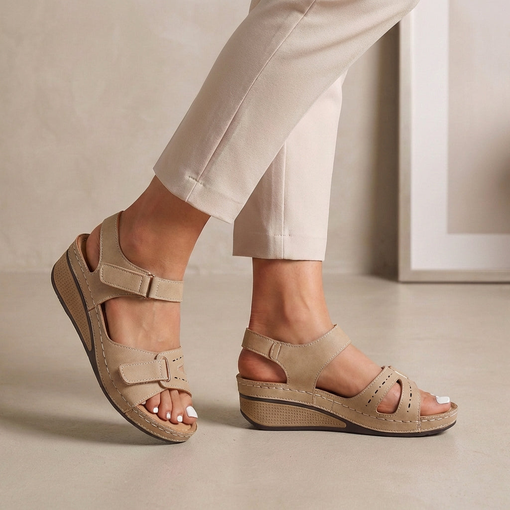 Supportive Arch Wedge Sandals for Women