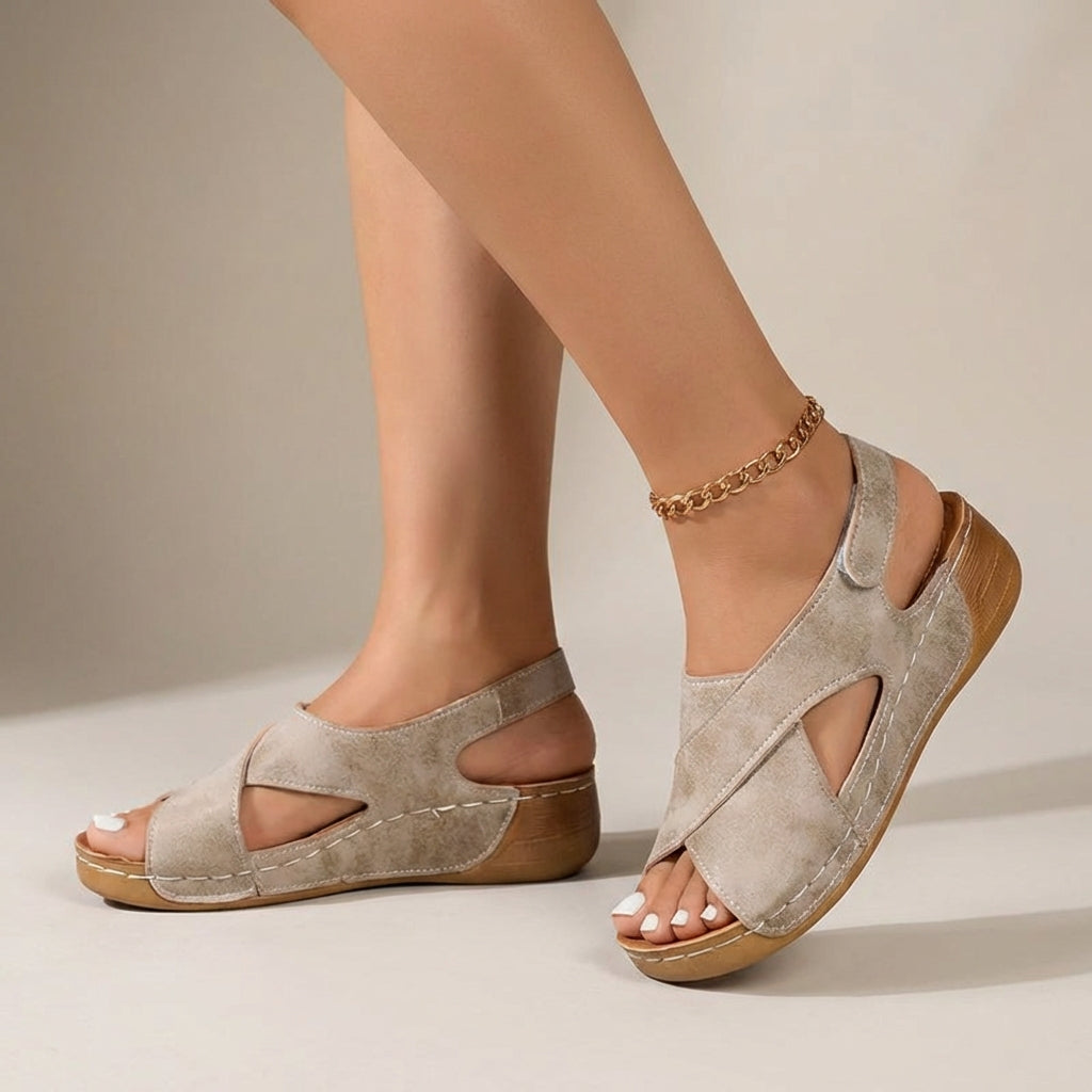 Relaxed Fit Wedge Sandals for Women