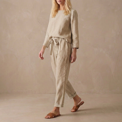 Comfy Women's Pajama Set - Loose Fit Top and Bottoms - OutfitLondon