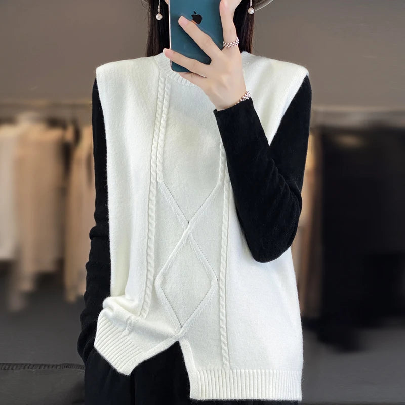 Luxurious Ladies Cashmere Sleeveless Vest