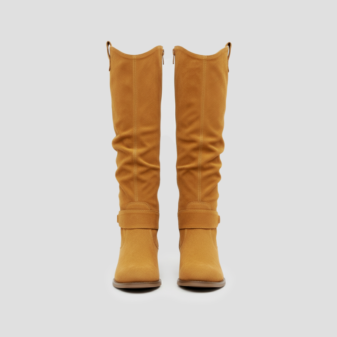 Comfy Women's Buckle High Heel Boots
