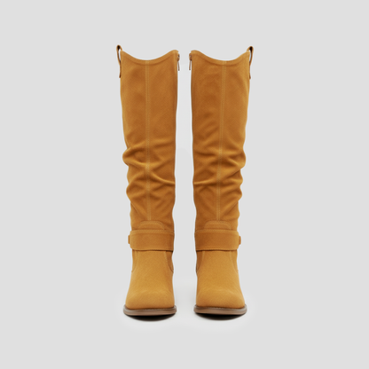 Comfy Women's Buckle High Heel Boots