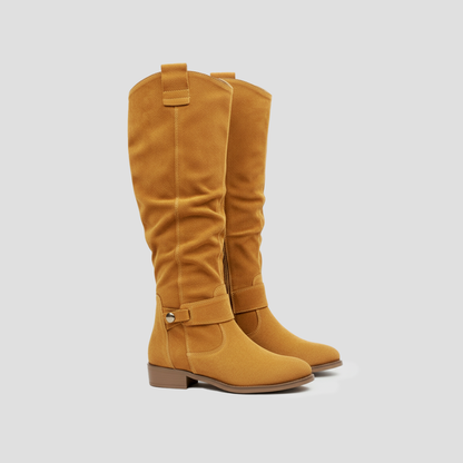 Comfy Women's Buckle High Heel Boots