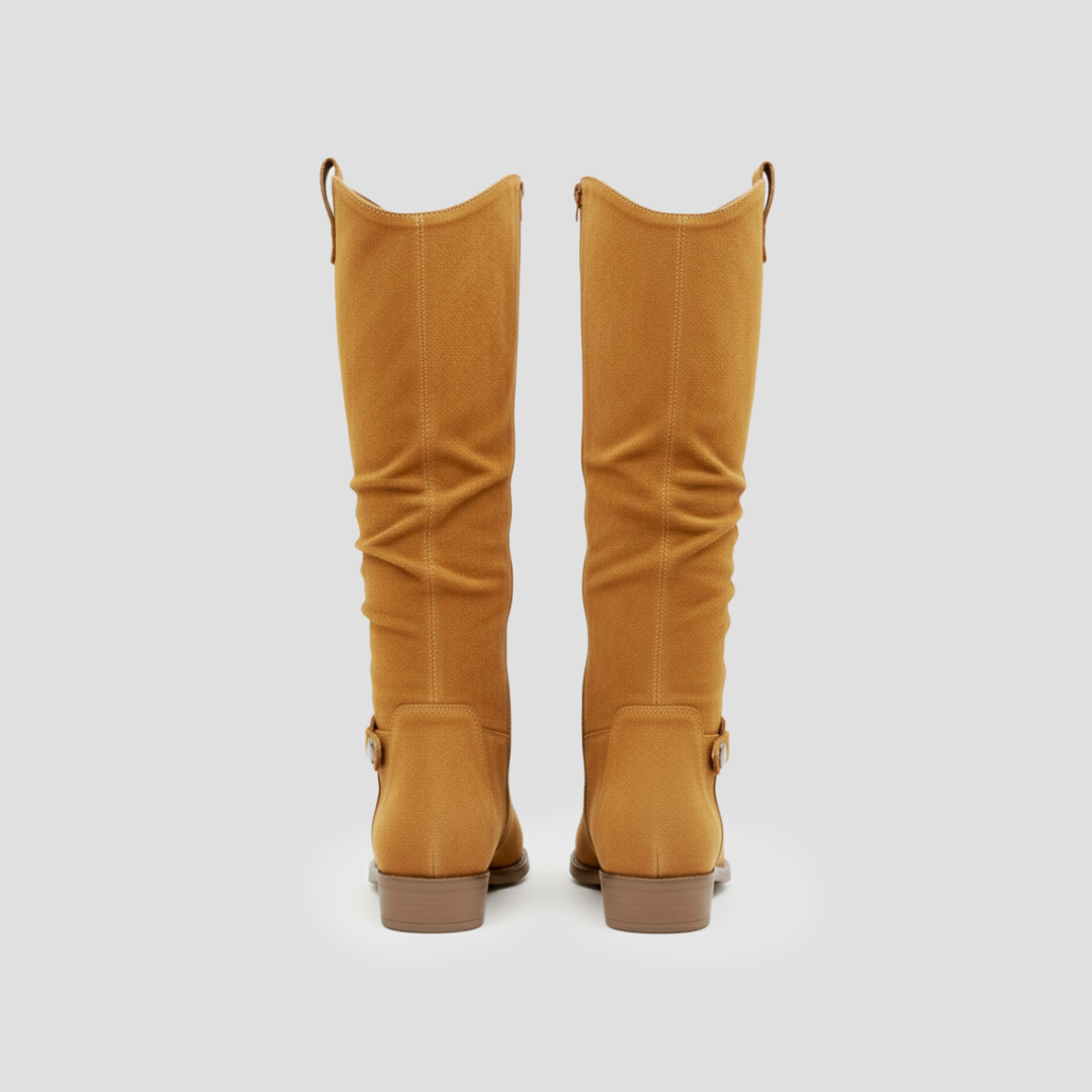 Comfy Women's Buckle High Heel Boots