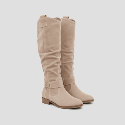 Comfy Women's Buckle High Heel Boots
