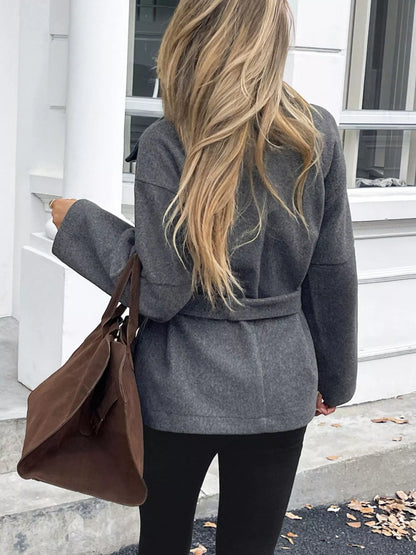 Warm Wool Coated Women's Trench Coat