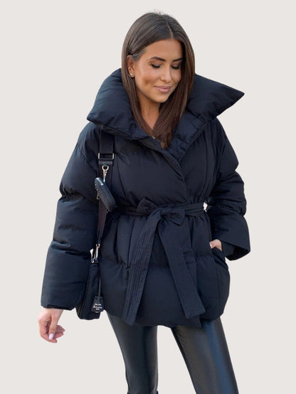 Ladies Large Filled Parka Coat - OutfitLondon