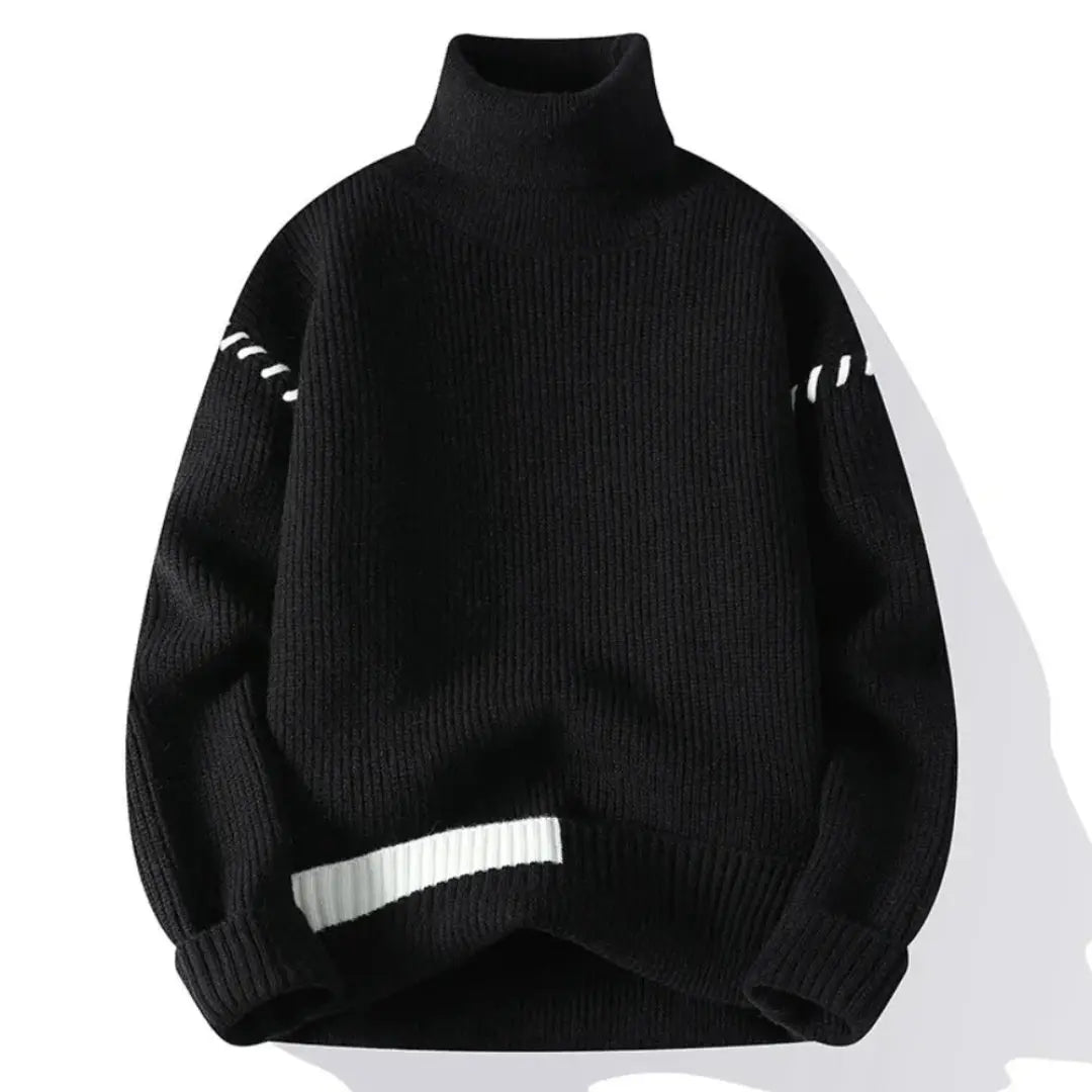 Men's Patchwork Knit Sweater