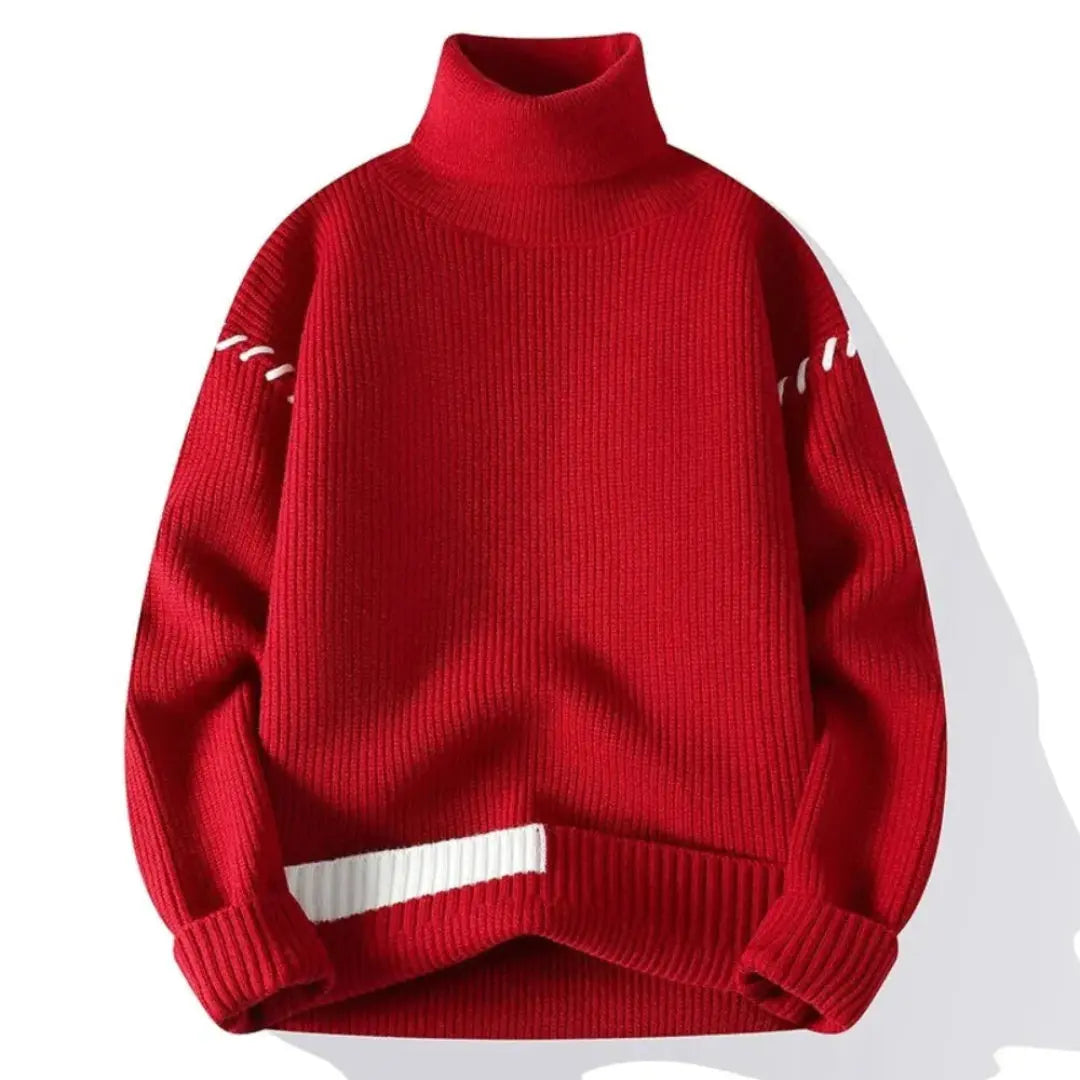 Men's Patchwork Knit Sweater
