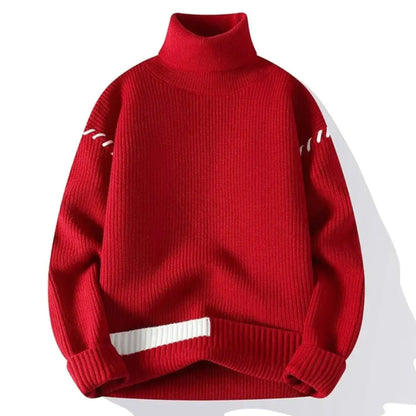 Men's Patchwork Knit Sweater